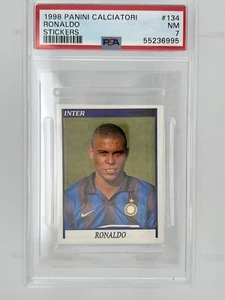 1998 PANINI CALCIATORI STICKERS RONALDO #134 PSA 7 - Picture 1 of 2