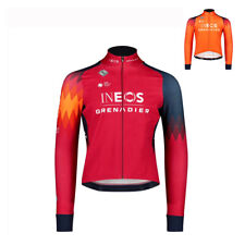 Mens Thermal Fleece cycling long sleeve jersey cycling jerseys 2023 ineos team