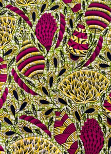 Polyester African Wax Prints Fabrics - Sell by 6 Yards-For Dresses- - Picture 1 of 3