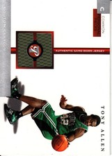 2005-06 Topps Pristine Personal Pieces Celtics Card #CTA Tony Allen C Jsy /350