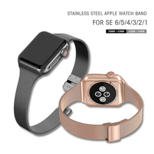 Thin Slim Band Strap Stainless Steel For Apple Watch Ultra2 SE 9 8 7 6 5 - Bild 1 von 11