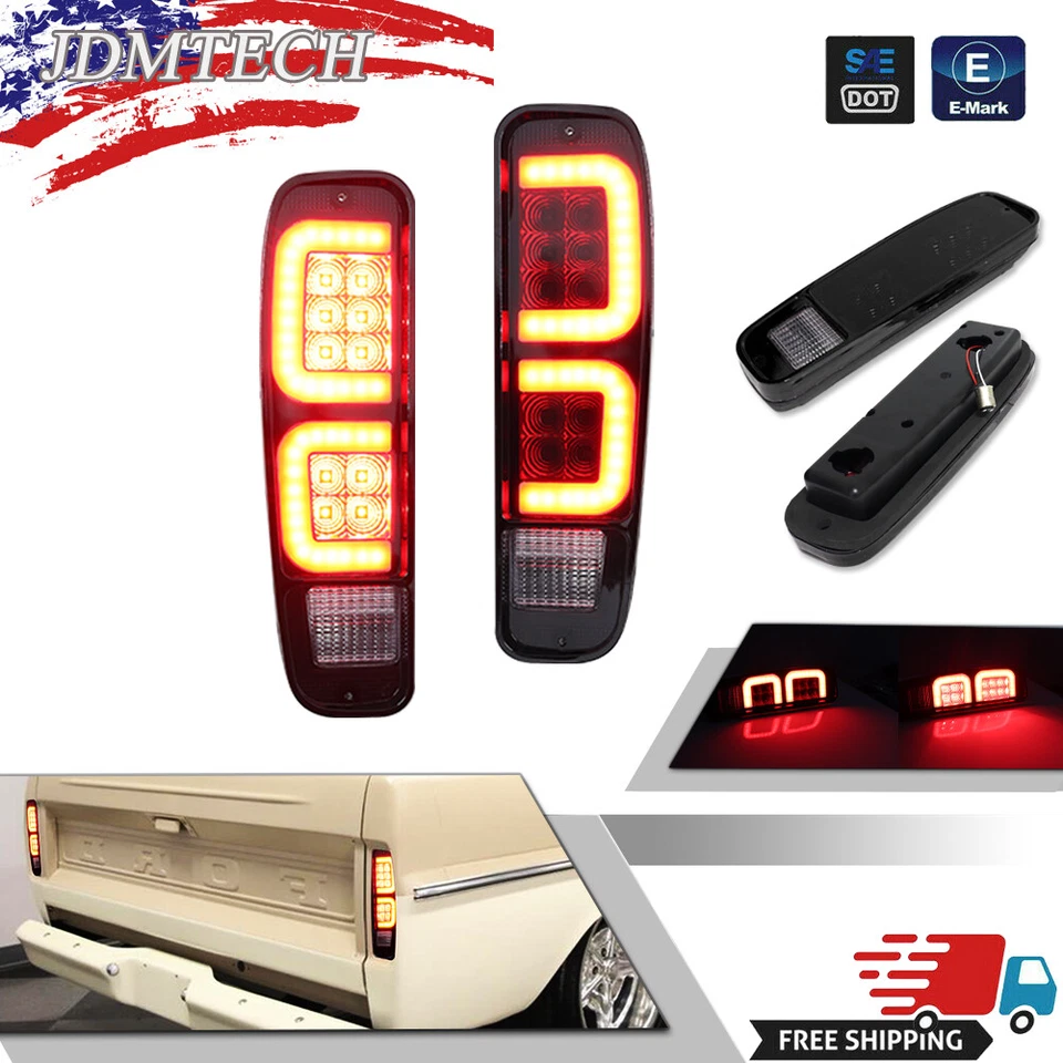 Luces traseras LED Smoke para Ford F150/F250/F350 Bronco E100 E150 E250 E350 1973-79 Foto 1 de 4