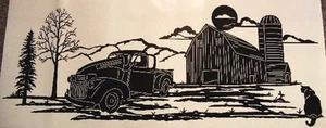 (1) Casa rodante cámper cámper cámper autocaravana camión silo camión granja vinilo gráfico - Imagen 1 de 2