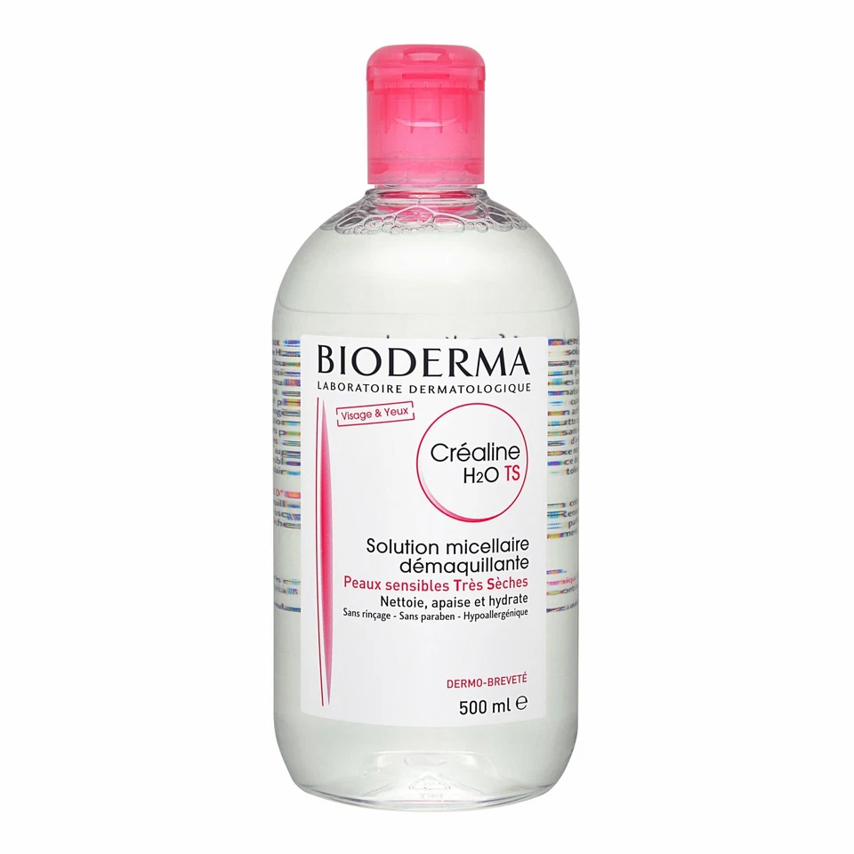Bioderma Crealine H2O Non-Rinse Cleanser Solution 500ml (Dry Sensitive Skin) - Image 1 of 1