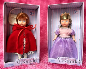 Bilderbuch Alexander Rotkäppchen & Prinzessin Reisegröße Figuren Puppen, NEU - Bild 1 von 9