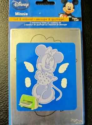 Minnie Mouse Cuttlebug Disney Cut & Emboss Die & Embossing Folder  37-1732 NEW! - Image 1 of 3
