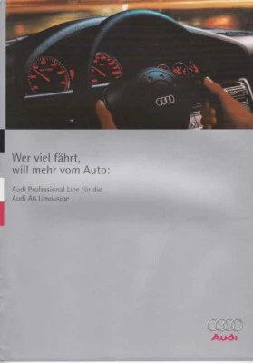 Catalogue Brochure Audi A6 Professional Line 03/1995 Allemagne Deutschland - Photo 1/2