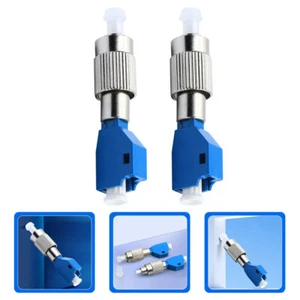 2 Pcs Fiber Optic Conversion Connector Adapter Cable Coupler/connector - Afbeelding 1 van 11