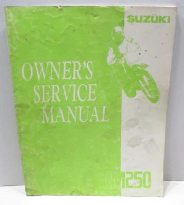 1991 Suzuki RM 250 OEM Owner's Service Manual 99011-28C52-03A #2 - Image 1 of 4