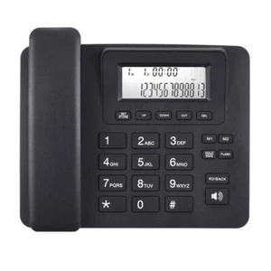 Corded Telephone Basic Desk Analog Landline Phone with LCD Display for Home - Zdjęcie 1 z 8