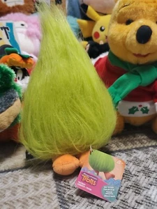 Trolls Fuzzbert Plush Hasbro Stuffed Green Animal DreamWorks 10” New Tags 2016 - Picture 1 of 6