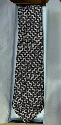 Corbata Ralph Lauren Etiqueta Verde De Colección - Azul Geo Hecha en EE. UU. a Mano Clásica Foto 1 de 4