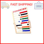 MAGIKON Wooden Counting Number Frame, 10 Rows Abacus for Kids Learning Math (11-