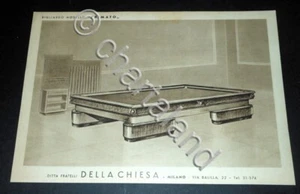 Pubblicità Biliardo Mod. Primato - Ditta Fratelli Della Chiesa ( Milano ) - Foto 1 di 1