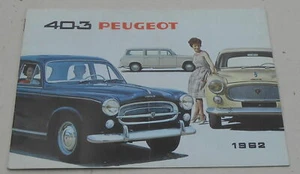 Plaquette publicitaire 403 Peugeot 1962 | Très bon état - Picture 1 of 2