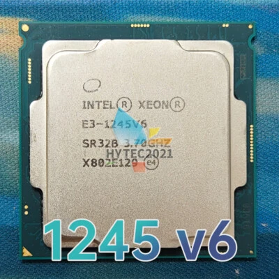 Procesador CPU Intel Xeon E3-1245 v6 SR32B 3,70 GHz 4 núcleos 73 W LGA1151 Foto 1 de 3