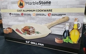 Eco-Chef Marblestone Cast Aluminum 9.5 " Grill Pan - Picture 1 of 2