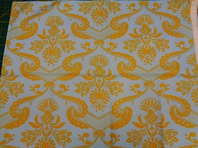 ABSTRACT -DAMASK DESIGN CIRCA - 2 Yards 72"L x 42"W - VERY NICE!!! Free Spirt - Image 1 of 4