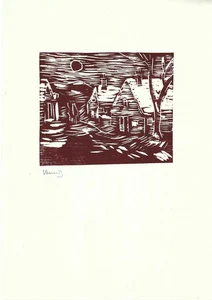 Albert Hennig Mischtechnik "OT XIV'' Blattmaß (21x29,6) Original TOP ZUSTAND - Bild 1 von 1