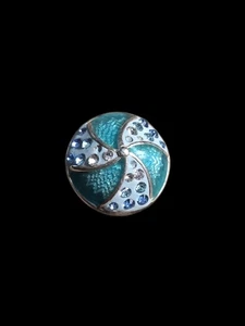 Kameleon Sterling blauer Strass Swirl Jewel Pop - Bild 1 von 2