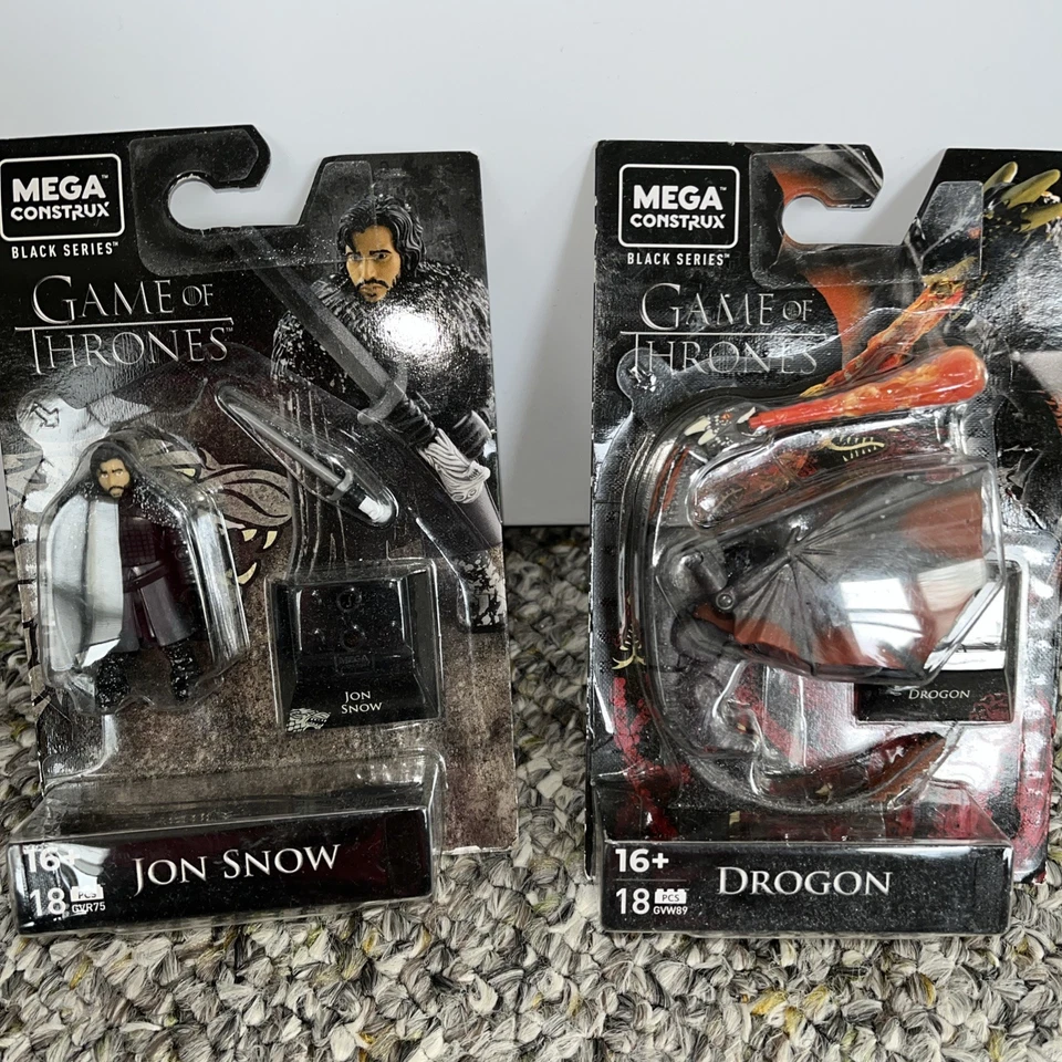 MEGA Construx Black Series Game of Thrones Drogon 18 Pcs Gvw89 on Card