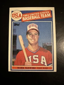 1985 Topps #401 Mark McGwire RC Team USA Rookie - Bild 1 von 2