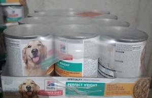 Hills Science Diet Perfect Weight Canned Dog Food 12x12.5 Oz Vegetable Chicken - Picture 1 of 1