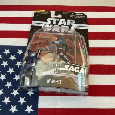 Figura y mini holograma 2006 Star Wars JANGO FETT The Saga Collection Foto 1 de 4