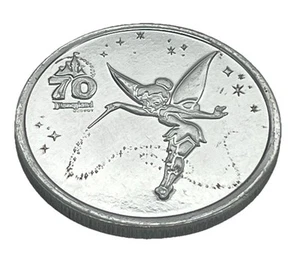 Disneyland 70th Anniversary Coin Medallion TINKER BELL - Picture 1 of 2