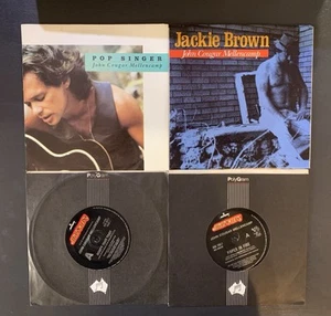 John Cougar Mellencamp Vinyl Record 7” Single Bundle - Picture 1 of 3