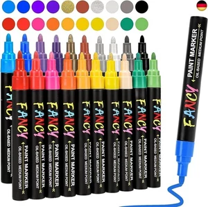 Acrylstifte für Steine Wasserfest, 20 Farben 3mm Steine Bemalen Acrylstifte  - Bild 1 von 7