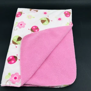 Circo Baby Blanket Ladybug Pink Sherpa Flower Target - Picture 1 of 7