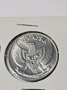 1961 🇮🇩 INDONESIEN 50 SEN ALUMINIUM WELTMÜNZE KM14 AU DETAILS KOSTENLOSER VERSAND - Bild 1 von 2
