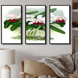 Designart "Vintage White Orchid Flower I" Traditional Framed - Picture 1 of 5