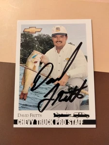 01' Outdoor Collection DAVID FRITTS (auto) vintage Pro Bass card Chevy free ship - Picture 1 of 2