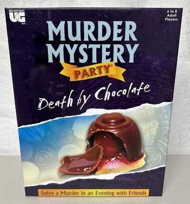 Murder Mystery Party Death  by Chocolate University Games Unused Adult - Image 1 of 2