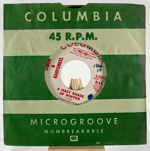 SIMON & GARFUNKEL 45 A HAZY SHADE OF WINTER / FOR EMILY, ... PROMO—VG - Picture 1 of 6