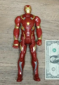 Avengers Age of Ultron 12” Iron Man Mark 43 Hasbro Light & Talks TESTED & WORKS! - Picture 1 of 2