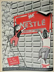 PUBLICITÉ PRESSE 1957 NESTLÉ LE CHOCOLAT AU LAIT IMAGES LES MERVEILLES DU MONDE - Picture 1 of 1