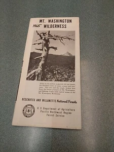 Mt. Washington National Forest Map 1965 - Picture 1 of 7