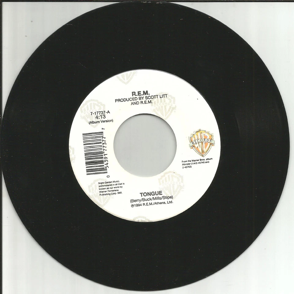 R.E.M. Tongue w/ RARE LIVE TRK ULTRA LIMITED USA 7 INCH vinyl MINT 45 rem - Image 1 of 1
