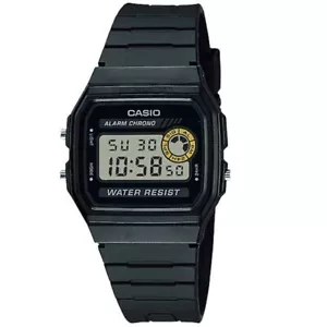 CASIO Men's F-94WA-8 LED Light Basic Digital Watch Clear/Grey Dial Black Band AU - Picture 1 of 5