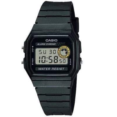 Reloj digital básico con luz LED para hombre CASIO F-94WA-8 esfera transparente/gris banda negra AU Foto 1 de 4