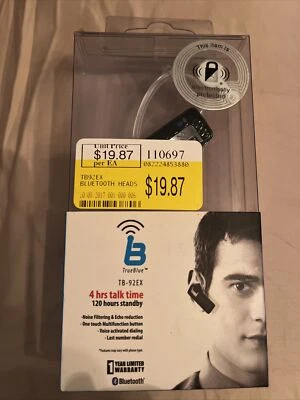 True Blue Bluetooth Headset TB-92EX Working From Home Now? NEW In Package - Image 1 of 2