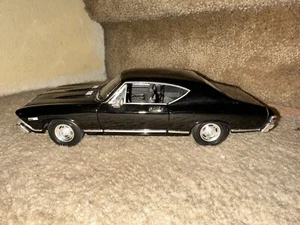 1968 Chevrolet Chevelle 1/18 ERTL SS396 Black Diecast Model Car - Picture 1 of 6