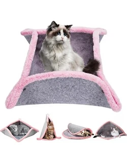 Cat Bed Creative Transformable Cat Cave Cat Mat for Indoor Cat Tent Cat Hut - Picture 1 of 6
