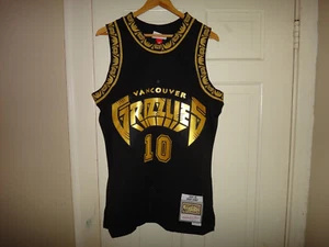 Mike Bibby 1998-99 Mitchell & Ness Grizzlies Black Gold Swingman Jersey $130 - Picture 1 of 7