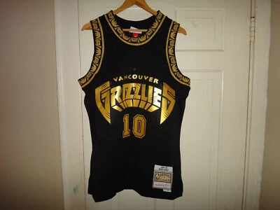 Camiseta deportiva Mike Bibby 1998-99 Mitchell & Ness Grizzlies negra dorada Swingman $130 Foto 1 de 4
