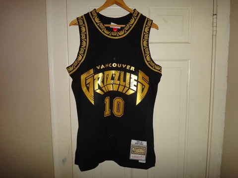 Mike Bibby 1998-99 Mitchell & Ness Grizzlies Black Gold Swingman Jersey $130 Cover