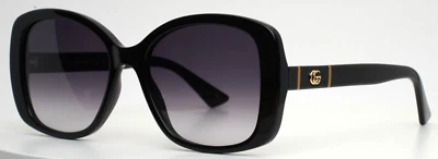GUCCI GG0762S 001 Black Womens Butterfly Gradient Sunglasses 56-18-145 B:51 - Image 1 of 4